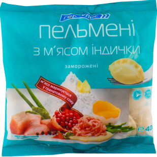 Пельмени Геркулес с мясом индейки, 400г (4820020716035)