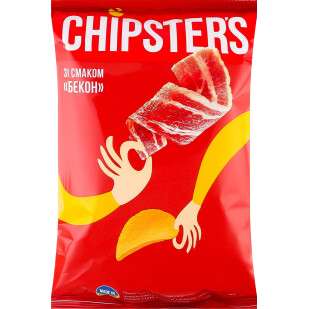 Чипси Chipster's зі смаком бекону, 130г (4820182741852)