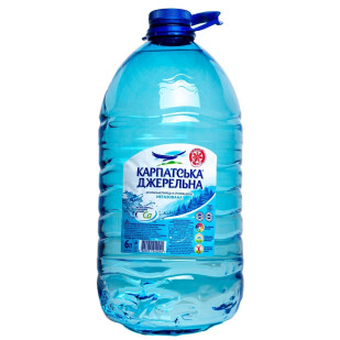 Вода мінеральна Карпатська Джерельна негазована, 6л (4820051240240)