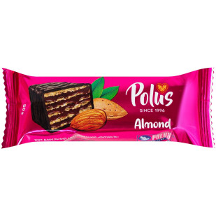 Торт Polus вафельный со вкусом миндаля, 50г (4820204211448)