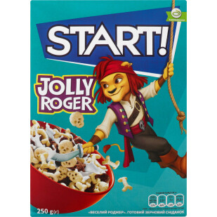 Сніданок зерновий Start Jolly Roger, 250г (4820008123299)