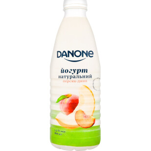 Йогурт Danone Персик-дыня питьевой 1,5%, 800г (4820226160892)