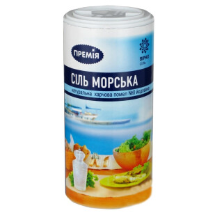 Соль Премія морская йодированная, 350г (4823096407975)