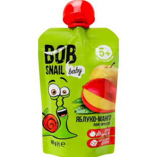 Пюре Bob Snail яблуко-манго, 90г (4820219343042)