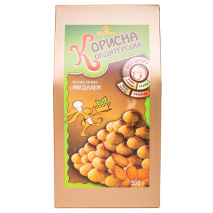 Печенье Корисна кондитерська миндаль, 300г (4820035540090)