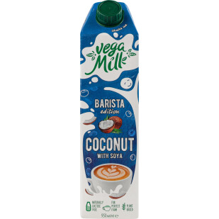 Напиток соевый Vega Milk с кокосом ультрапастеризованный 1,5%, 950мл (4820016255302)