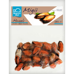 Мясо мидий Водный мир замороженное, 180г (4820088413426)