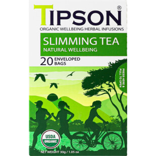 Суміш трав'яна Tipson Slimming Tea, 20*1,5г/уп (4792252940918)