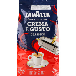 Кофе в зернах Lavazza Crema e Gusto Classic, 1кг (8000070051003)