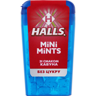 Льодяники Halls mini mints кавун, 12,5г (7622210823953)