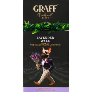 Чай черный Graff Лавандовая прогулка, 20*1,5г (4820279610658)