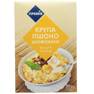Крупа пшено Премія, 4*70г/уп (4824034050376)