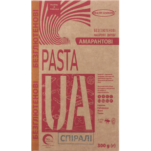 Изделия макаронные Healthy Generation Pasta UA спираль, 300г (4820219570011)