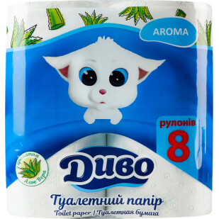Бумага туалетная Диво Aroma 2-слойная, 8шт (4820003837368)
