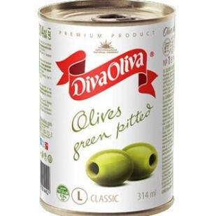 Оливки Diva Oliva без косточки, 300г (5060162901442)