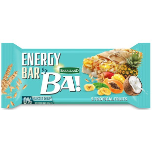 Батончик Ba! злаковий 5 тропічних фруктів, 40г (5900749610919)