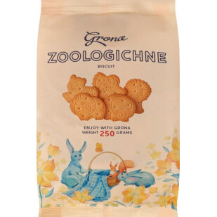 Печенье Грона Зоологическое, 250г (4820156631042)