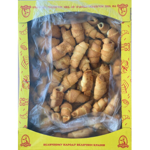 Печиво Добробут рогалик кукурудзяний з абрикосовим джемом, 2кг/ящ.