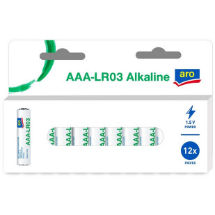 Набор батареек AAA-LR03, 12шт/уп