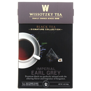 Чай чорний Wissotzky Tea Imperial Earl Grey, 16*2,5г/уп (0859013004006)