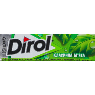 Жувальна гумка Dirol м'ята, 14г (7622210633262)