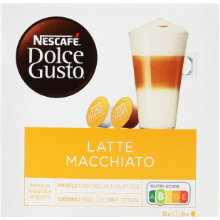 Кофейные капсулы Nescafe Dolce Gusto Latte Macchiato 8шт, 183,2г (7613037491357)