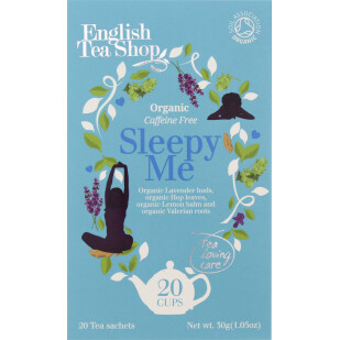 Чай трав'яний English Tea Shop Sleepy Me органічний, 20*1,5г/уп (0680275043966)