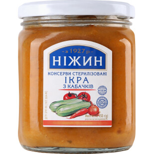 Икра Ніжин кабачковая, 450г (4823006801862)