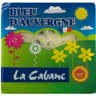 Сыр La Cabane Блю Д’Овернь Laqueuille 52% коровий молочный, 125г