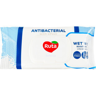 Салфетки влажные Ruta Selecta антибактериальные, 120шт/уп (4820202893127)