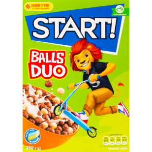Кульки кукурудзяні Start Duo, 250г (4820008126474)