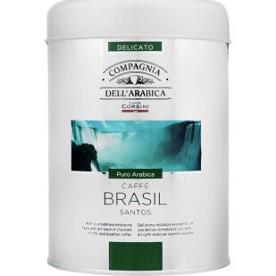 Кофе молотый Dell Arabica Brasil ж/б, 125г (8001684919246)