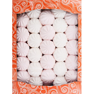 Зефір Жако Біло-рожевий, 4кг/ящ