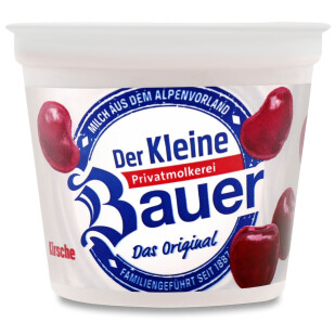 Йогурт Bauer Der Kleine вишня 3,5%, 125г (4002334111939)