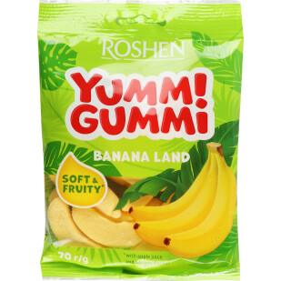 Мармелад Roshen Yummi Gummi Banana Land, 70г (4823077638459)