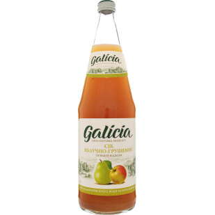 Сок Galicia яблучно-грушовый неосвеленный, 1л (4820209560374)