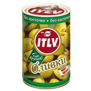 Оливки ITLV зеленые без косточки, 314мл (8410179002750)