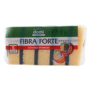 Губки кухонные Domi Fibra Forte, 5шт/уп (4823058322841)