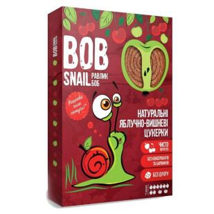 Цукерки Bob Snail натуральні яблучно-вишневі, 60г (4820162520347)