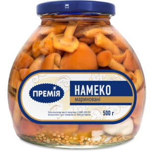 Гриби Намеко Премія мариновані стерилізовані, 500г (4824034039159)