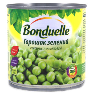 Горошек Bonduelle зеленый, 400г (3083680048774)