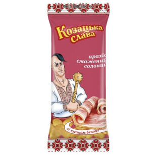 Арахіс Козацька слава смажений зі смаком бекону, 50г (4823088701937)