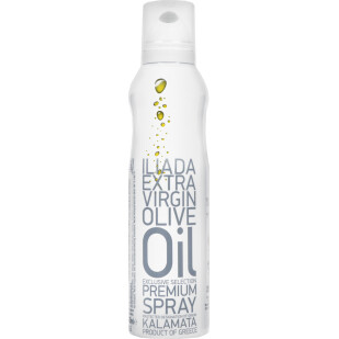 Масло оливковое Iliada EV с ароматом базилика спрей, 200мл (5201043101449)