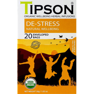 Суміш трав'яна Tipson De-Stress, 20*1,5г/уп (4792252940956)