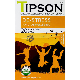 Смесь травяная Tipson De-Stress, 20*1,5г/уп (4792252940956)