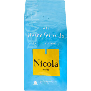 Кофе в зернах Nicola Descafeinado Без кофеина, 1кг (5601132001948)