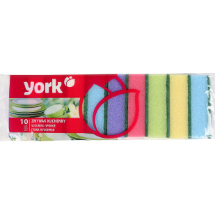 Губки кухонні York, 10шт/уп (5903355000136)