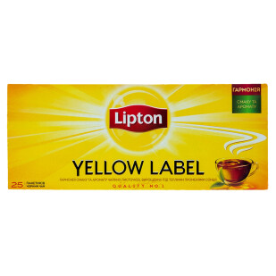 Чай черний Lipton Yellow Label, 25*2г (4823084200038)