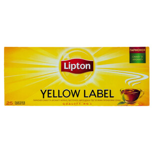 Чай черный Lipton Yellow Label, 25*2г (4823084200038)