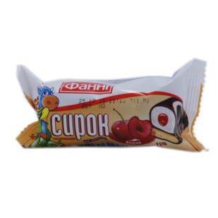 Сырок глазированный Фанні на печенье с вишней, 50г (4823065704586)